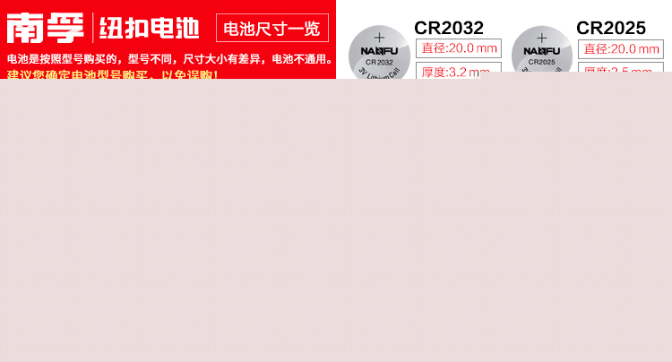 南孚(NANFU)鋅空助聽(tīng)器電池6粒A312/PR41紐扣電...-京東
