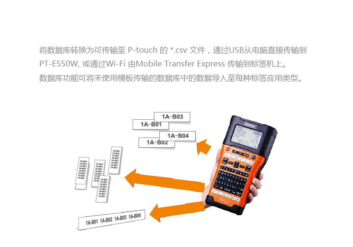 兄弟（brother）PT-E550W 便攜式 專業型標簽打印機-京東